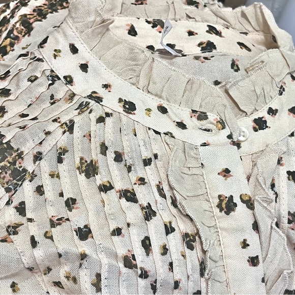 Free People Rare Feelings Floral Maxi Prairie Peasant Dress Small - Picture 9 of 14